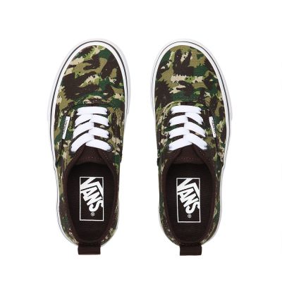 Vans Animal Camo Elastic Lace Authentic - Çocuk Spor Ayakkabı (Kahverengi)